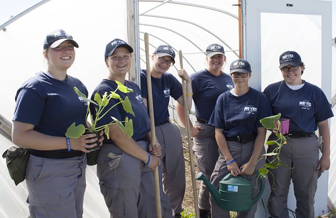 Campus Garden and Youth ChalleNGe Cadets