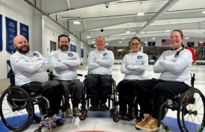 Katie Verderber and 2026 Team USA Wheelchair Mixed Curling Team