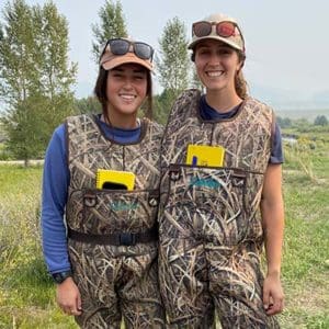 UMW students, Torie Bollinger (left), and Kori Mooney (right), will be working for the USFS this summer conducting hydrologic studies in the Beaverhead-Deerlodge National Forest.