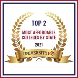 2021 Top 2 Most Affordable College by State