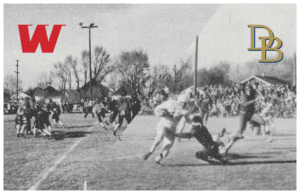 1951 Montana Western Football team and 1953 Beaverhead High School Team on Vigilante Field