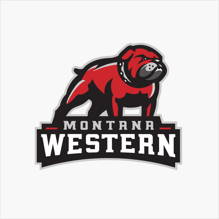 University of Montana Western Informal Campus Bulldog Text