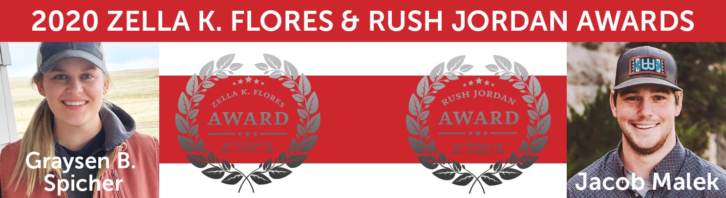 Rush Jordan and Zella K. Flores Awards Banner